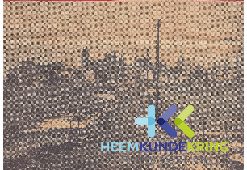 Krantenknipsel Zicht op Lobith vanuit de Oude Rijn Coll. C.v.Boggelen